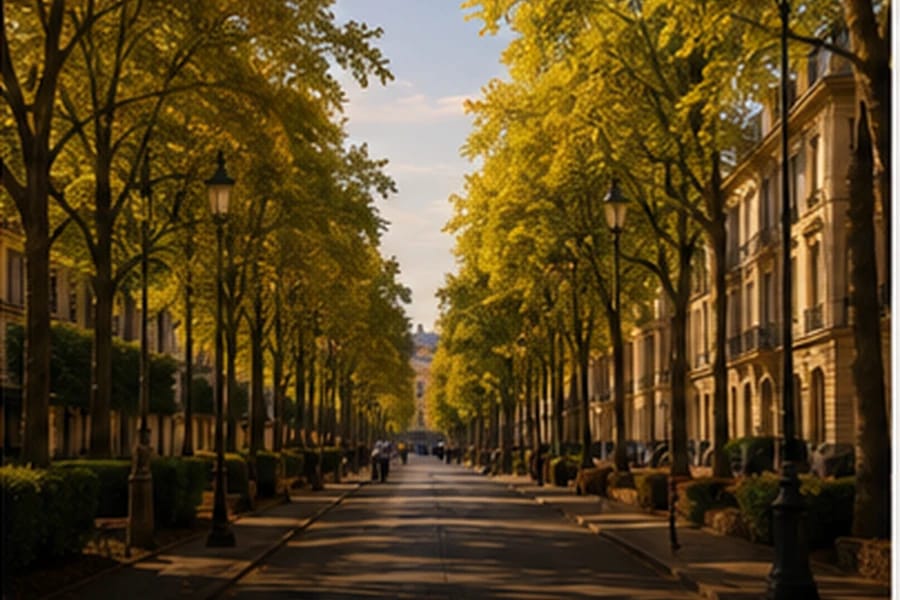 Yvelines, allée arborée et domaines historiques d'Île-de-France